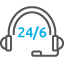 24/6 nettstøtte 1-til-1